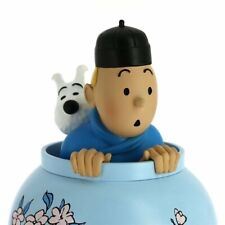 Tintin & Snowy in vase resin statue Icons collection Official Moulinsart product picture