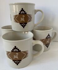 Lot of (8) Pendleton Woolen Mills 10 Oz Coffee Mugs Southwest / Aztec Pattern picture