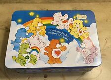 Vtg 1985 Care Bears A.G. Metal Tin Storage-Lunch Box-Hinged Lid-HTF-Collectable picture