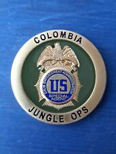 DEA COLOMBIA JUNGLE OPS US SPECIAL AGENT NARCO TERRORISM UNIT CHALLENGE COIN picture