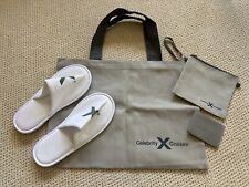 CELEBRITY Cruise Grey Tote Beach Travel Bag & zipper pouch & Wallet & Slippers picture