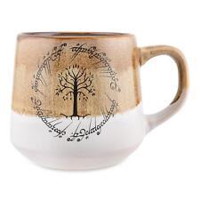 The Lord Of The Rings Elven Text Tapered Ceramic Pottery Mug | Holds 18 Ounces picture