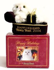 Vintage 2004 Fancy Feast Happy Holidays Cat Ornament - New in Box - NIB picture