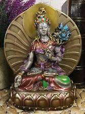 Ebros Gift Arya White Tara Tibetan Buddha Figurine Female Bodhisattva Figurine picture