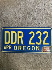 1972 Oregon License Plate - DDR 232 - Nice Natural picture