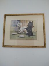 Vintage Retro 50s Framed  Print Mabel Gear Terrier  Dogs.  picture