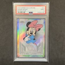 2023 Minnie Mouse Disney 100 Topps Chrome Refractor - PSA 9 picture
