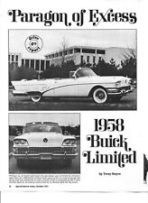 1958 BUICK LIMITED CONVERTIBLE 8 PG DRIVE REPORT Article picture