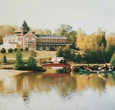 POSTCARD Chateau Les Beaulne Montpellier Quebec Summer Vacation Canoeing Canada  picture