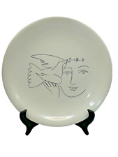 Pablo Picasso Women with Dove Plate Signed Vintage Mid Century Modern Decor picture