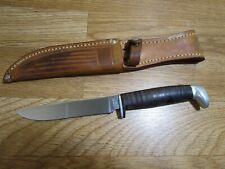 VINTAGE 1965-1980 CASE XX USA 315-4 3/4 FIXED BLADE HUNTING KNIFE W/ SHEATH picture