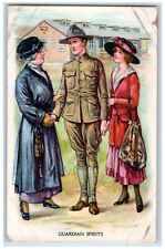 c1910's Guardians Spirits Soldier Military WWI Archie Cunn Antique Postcard picture