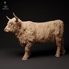 Breyer size traditonal 1/9 resin companion animal figurine Highland cow artist r picture