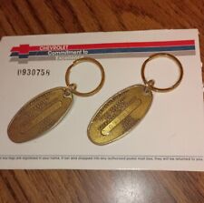 Vintage Chevrolet Commitment To Excellence Keychains New On Card picture