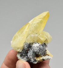 Calcite with Quartz and Chalcopyrite - Casteel Mine, Iron Co., Missouri picture