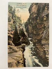 Vintage Looking Down from the Mecca, Ausable Chasm, NY Postcard picture