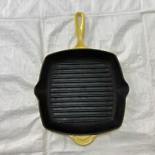LE CREUSET Cast Iron Enamel Square Grill Pan Skillet Made in France #26 picture