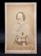 VERY RARE & EARLY CIRCUS CDV PHOTO OF ELI BOWEN - THE WONDERFUL MAN WITH NO LEGS picture