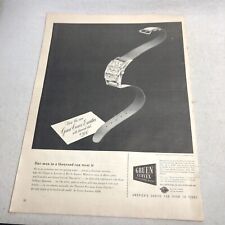 1945 Gruen Curvex Executive Watches Buy A Victory Bond First Print Ad 14”x10.25” picture