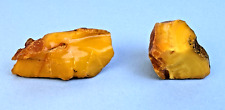 2 x  Natural Butterscotch / Caramel Color Baltic AMBER Nuggets  picture