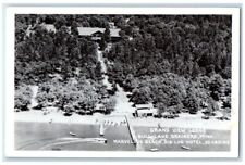 c1950's Grand View Lodge Aerial View Brainerd Minnesota MN RPPC Photo Postcard picture