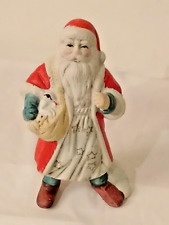 Santa Claus  figurine unbranded multicolor ceramic 4.5 in tall picture