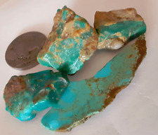 Turquoise Royston 4 Beautiful Pieces 25.2 gr. Gorgeous Colors  MAKE OFFERS picture