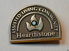 Vintage Hearthstone Assisted Living Community Lapel Pin 1/10 10k Gold Filled picture