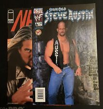 WWE Chaos Image wrestling Lot Stone Cold Steve Austin 1 / Nash 1 Photo Covers picture