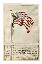 Post Card. American Flag A Salute to Old Glory picture