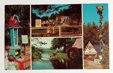 Storytown USA Split View Ghost Jungle Land Lake George New York NY Postcard 1961 picture