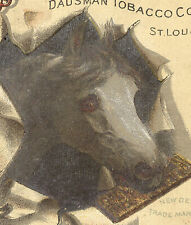 ST LOUIS, MO TRADE CARD, DAUSMAN TOBACCO CO, HORSE HEAD CHEWING TOBACCO   X581 picture
