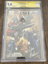 IDW Transformers VS G.I. Joe #1 CGC 9.8 Signature Series John Barber / Livio picture