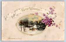 1913 Best Wishes Postcard John Winsch picture