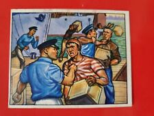 Trouble on the Docks - 1951 Bowman Red Menace #7 - White Back - RARE    #2 picture
