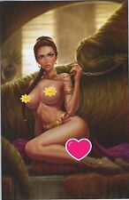 Totally Rad Wars Karych Slave Leia FULL Virgin Variant Star Wars Cover   NM picture
