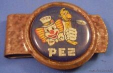 VINTAGE PEZ DISPENSER CANDY SILVER MONEY CLIP made in USA RUST vinage 60s 70s  picture