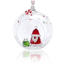 SWAROVSKI CRYSTAL Christmas Holiday Cheers Santa Claus Ball Ornament 5596382 picture