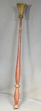 Antique Folk Art Wood Carving OLD PAINT Odd Fellows Scepter Torch Red Gold 1800s picture
