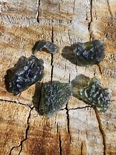 5 Pieces Of Natural Moldavite Out Of This World Tektite Rare Stone 36 Carats  picture