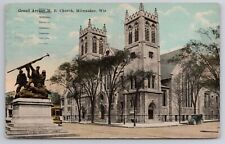 1923 Postcard Grand Ave M E Church Milwaukee Wisconsin WI picture
