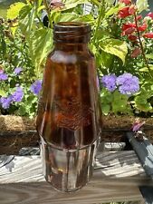 Vintage Anheuser Busch Stubby Beer Bottle Brown Amber Embossed Collectible picture