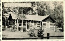 1930'S. LOG COTTAGES AT CLARKES LAKE, WIS POSTCARD WA5 picture