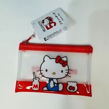 Hello Kitty JAPAN Sanrio Characters 50th Anniversary Flat vinyl Pouch RED picture