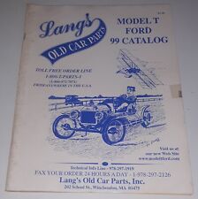 Vintage Lang's Old Car Parts Model T Ford 99 Catalog picture