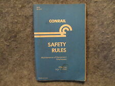 Conrail Safety Rules Maintenance Of Equipment Employees Booklet Manual S7-D picture
