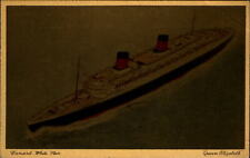 Cunard White Star steamship ~ Queen Elizabeth ~ ocean liner picture