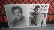 Stark Trek Captain Kirk + Spock Photo Portrait B/W - 10