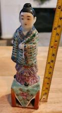 Chinese Porcelain Rose Immortal Figurine Vintage picture