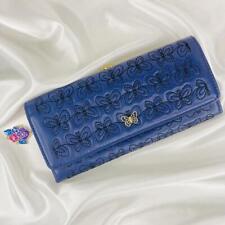 Anna Sui Eternal Butterfly Navy Long Wallet frame purse with Charm picture